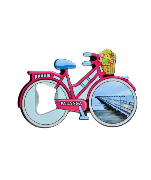 Palanga bicycle shaped magnet bottle opener